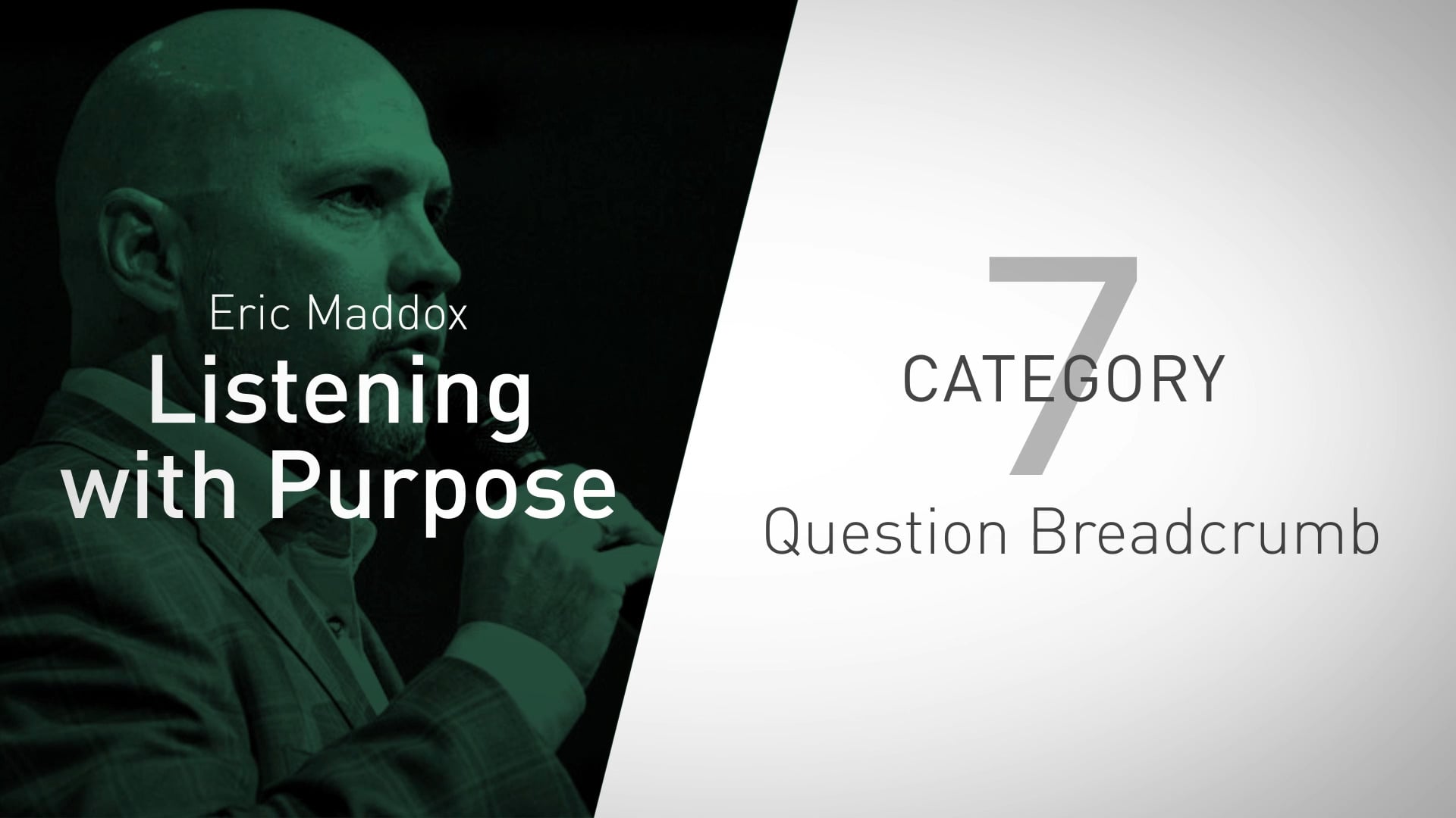 Category 7: Questions Breadcrumb