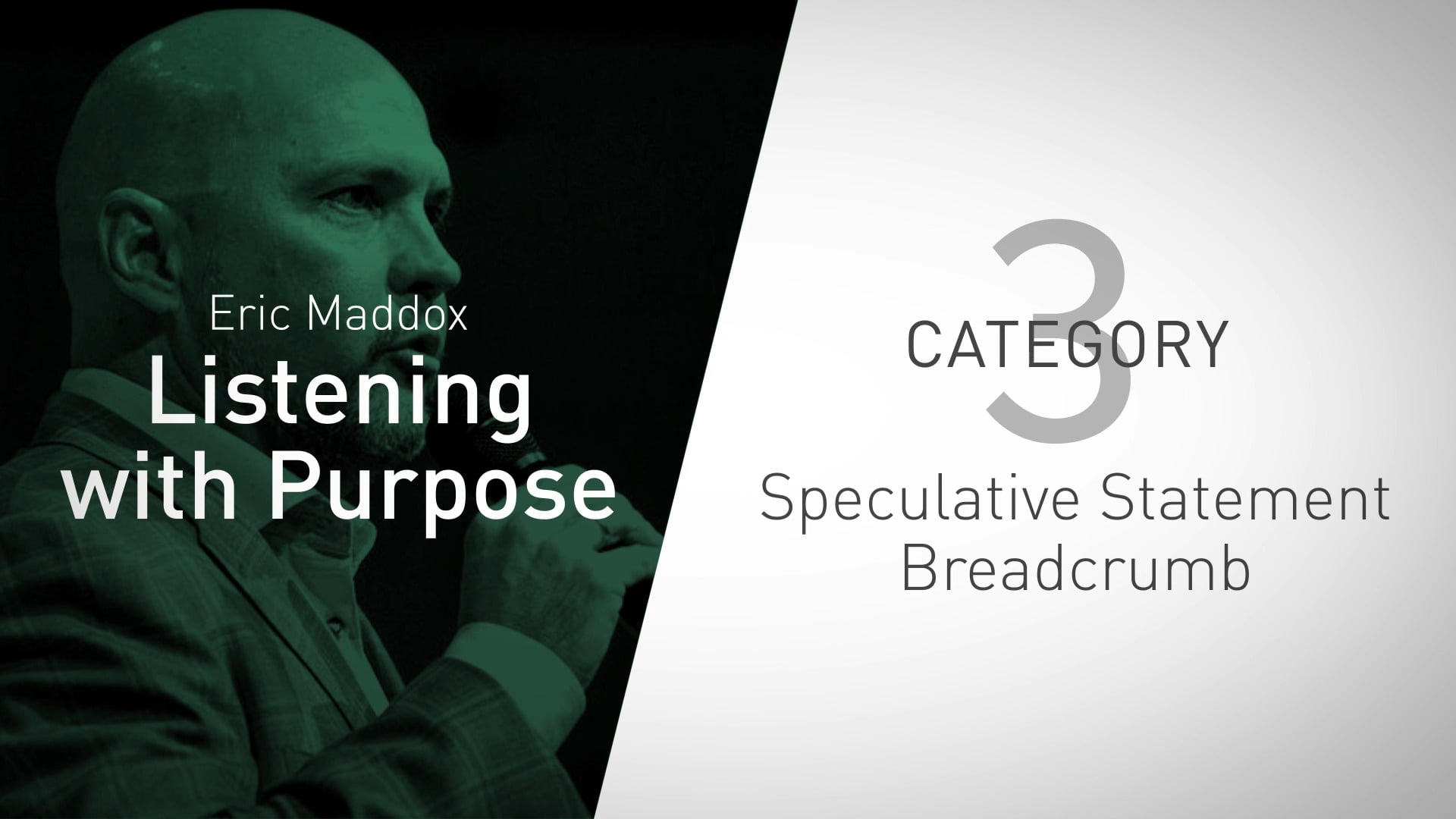 Category 3: Speculative Statement Breadcrumb