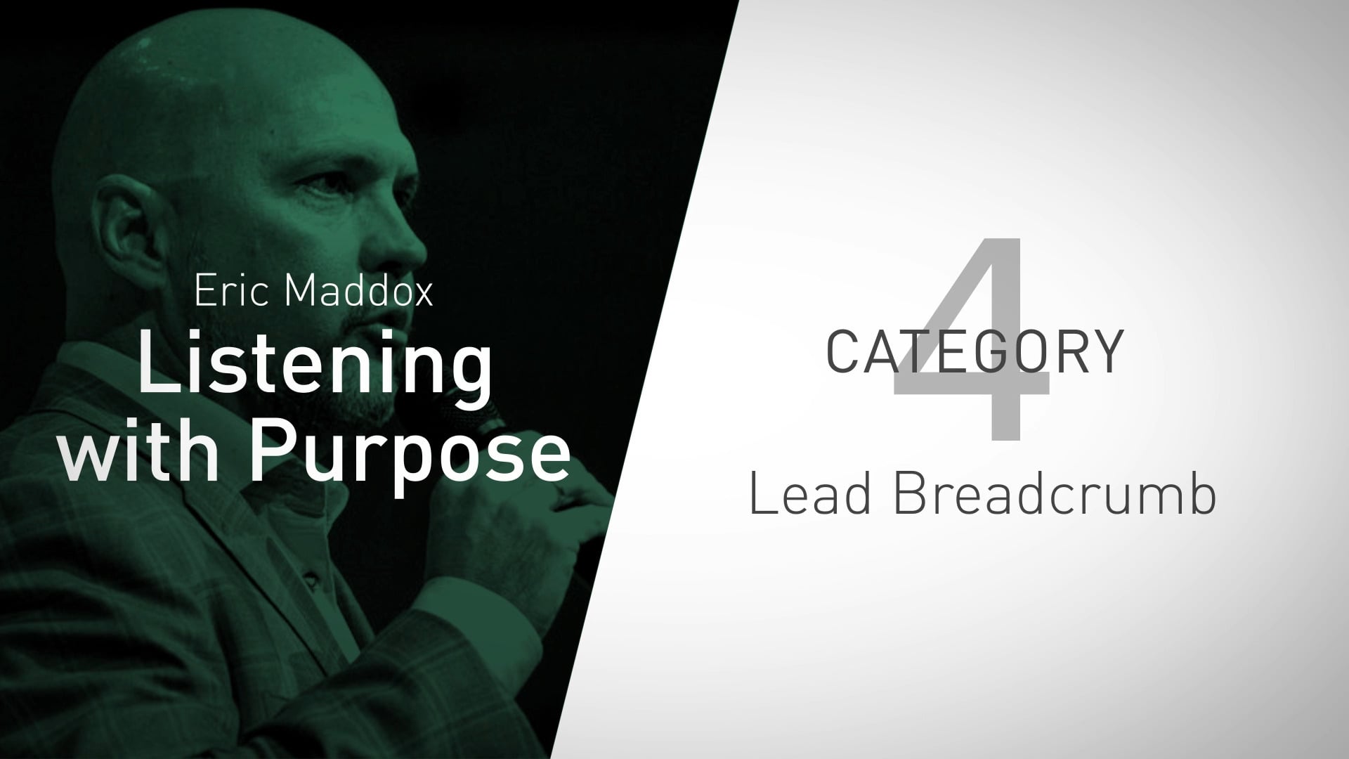 Category 4: Leads Breadcrumb