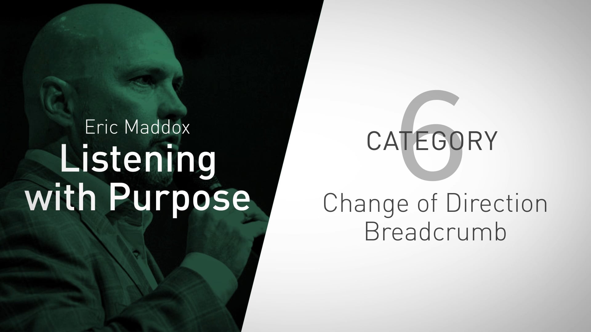 Category 6: Change of Direction Breadcrumb