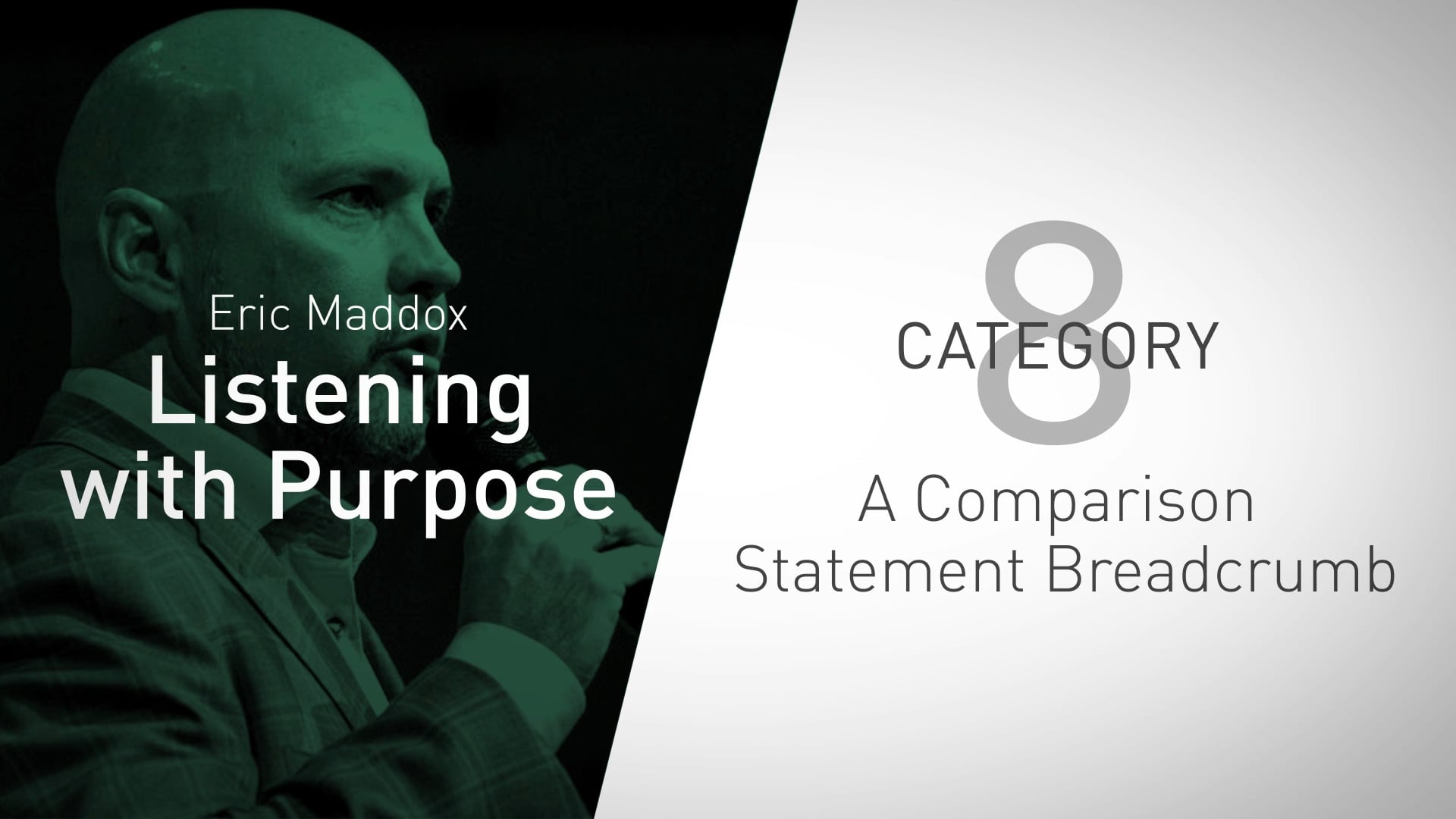 Category 8: Comparison Statement Breadcrumb